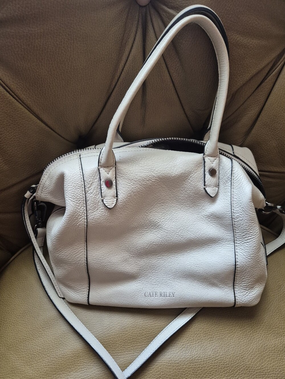 Beige Satchel